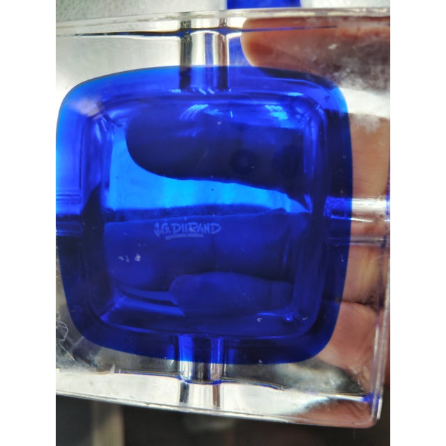 Blue J. G. Durand Ashtray For Sale - Image 8 of 10