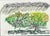 This original drawing by Alfredo Pizzi presents a vivid, expressive interpretation of natural elements, rendered with oil...