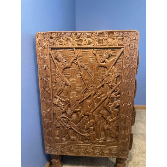 Mid 20th Century Mid-Century African Hand-Carved Bamileke Chest of Drawers For Sale - Image 5 of 9