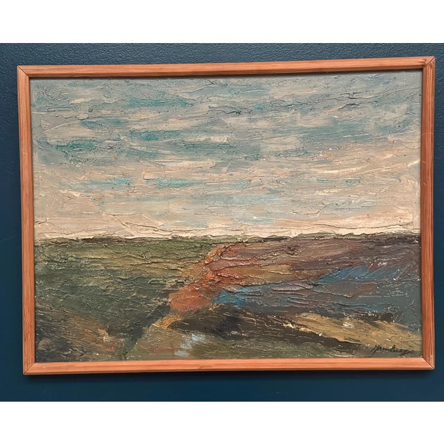 Swedish School, Scanian Plains, 1960s, Oil on Panel, Framed For Sale - Image 16 of 18