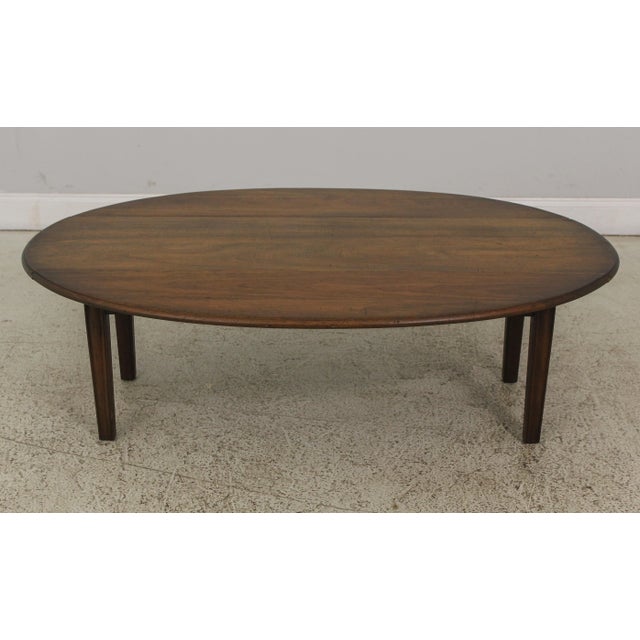 Chippendale Kittinger T-342 Chippendale Mahogany Drop Leaf Coffee Table For Sale - Image 3 of 13