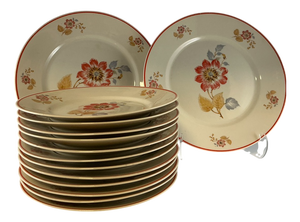 Vintage Italian Plates by Richard Ginori, 1940s, Set of 14