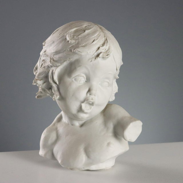 Child Biscuit Busts, Set of 2 For Sale - Image 3 of 9