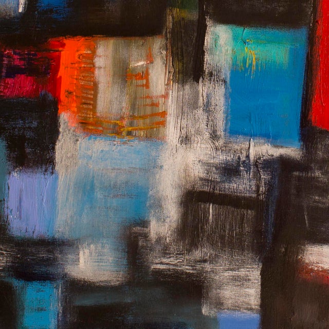 White Shadows — Abstract Original Painting, Acrylic on Canvas, 36 × 36 In, Square Format For Sale - Image 4 of 5