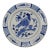 Early 20th Century Dutch Delft Blue and White Bird Charger For Sale