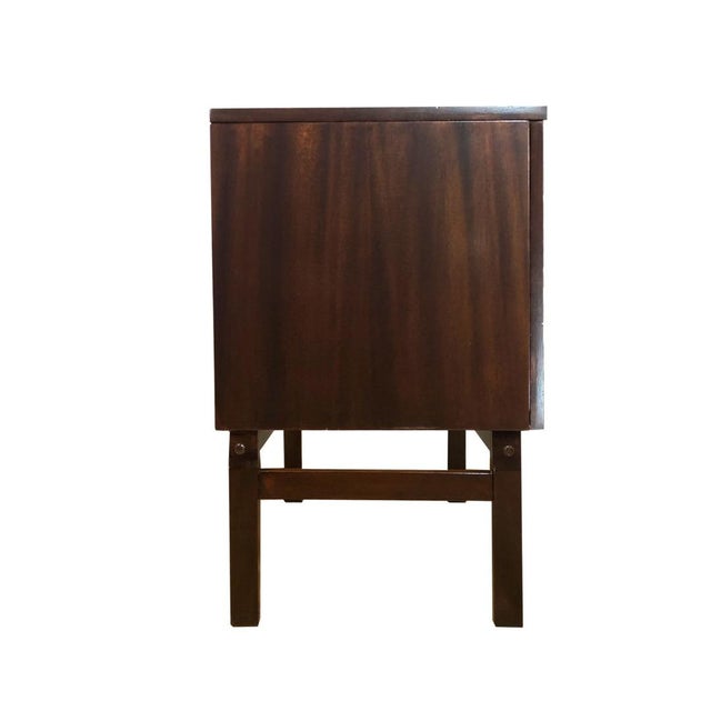 1970s Vintage Polish Sideboard with Op Art Motif, 1970s For Sale - Image 5 of 7