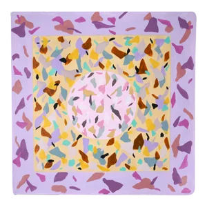 2022 "Pink Architecture" Abstract Acrylic Painting by Natalia Roman