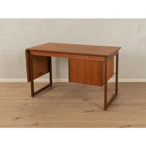 Vintage Teak Veneer Desk, 1960s For Sale - Image 10 of 11