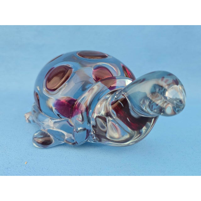 Measurements: height: 6.5 cm; width: 18 cm; depth: 11.5 cm; weight: 1.190 kg item : murano artistic glass animal sculpture...
