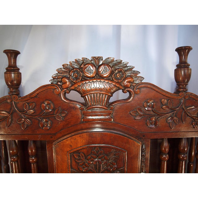 French Provincial Antique French Provincial Panetiere Bread Cage Cabinet For Sale - Image 3 of 12