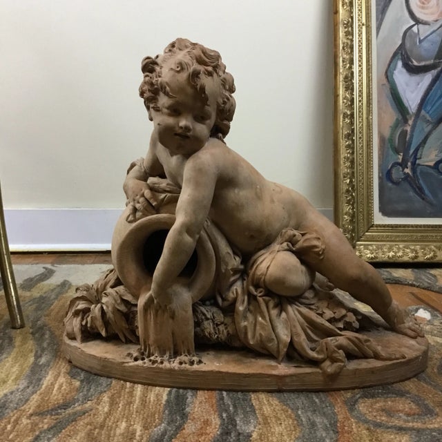 Albert-Ernest Carrier-Belleuse Terracotta Putti 19th C For Sale - Image 10 of 10