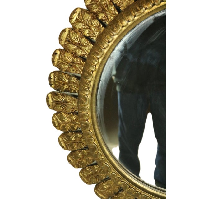 Spanish Mid 20th Century Spanish Prince of Wales Feather Mirror For Sale - Image 3 of 6