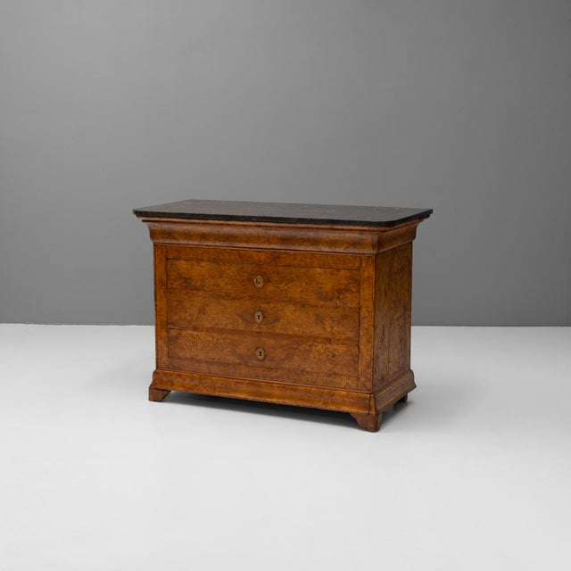 Elm Commode with Marble Top, 1870s For Sale - Image 9 of 9