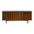 Rare United Furniture MCM Long Dresser Intricate Wood Pulls Vintage Lowboy For Sale