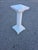 White 19thc American Victorian Pedestal Pine Painted White, Very Strong. For Sale - Image 8 of 14
