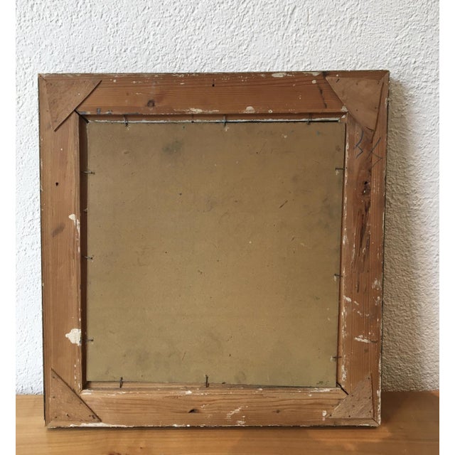 W. Scherer, Village dans les Alpes, Oil on Cardboard, Framed For Sale - Image 9 of 10