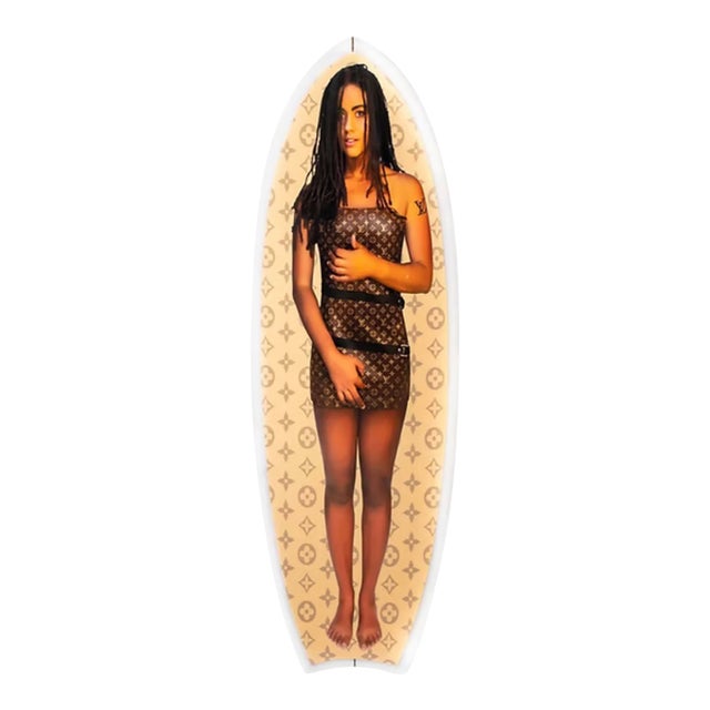 Louis Vuitton - Epoxy Resin Surfboard by Bobbi Bennett For Sale