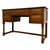 Antique English Oak Writing Table with Matching Stool, 1900s, Set of 2 For Sale - Image 3 of 18