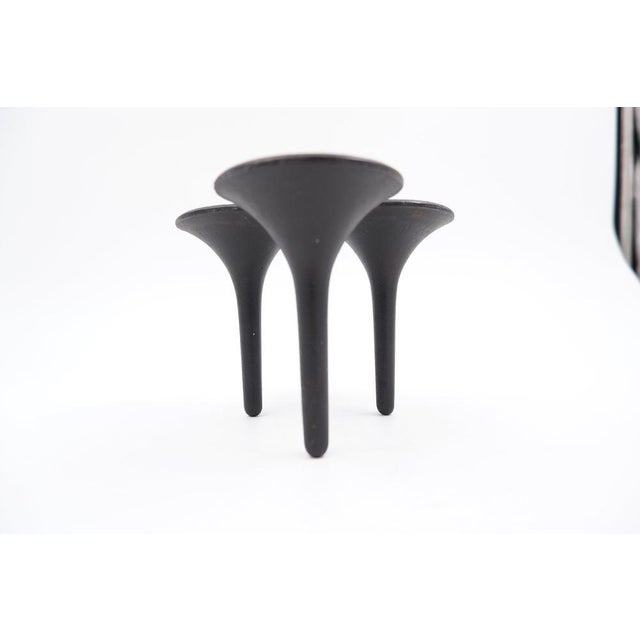 Danish Hornblower Candlestick attributed to Christel and Christer Holmgren, 1960s For Sale - Image 12 of 13