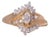 The Luton: Vintage 1980's New Old Stock Marquise Natural Diamond Engagement Ring For Sale