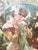Vintage French Alphonse Mucha Lu Advertising Poster Reproduction – Sarah Bernhardt For Sale - Image 9 of 17