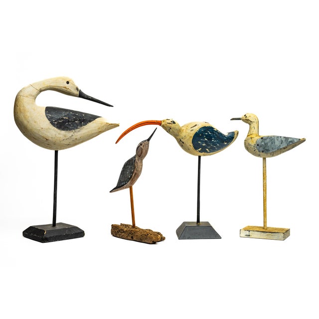 Folk Art Duck With Tin Wings on Stand, Early 20th Century For Sale - Image 6 of 6