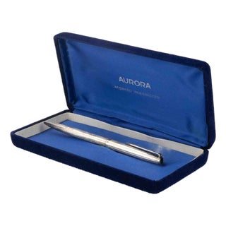 Vintage Sterling Silver Aurora Pen, Italy, 2000s For Sale