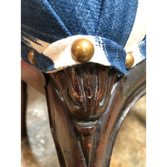 Antique 19th C. Magesy Abercorn Rococo Ikat Upholstered Side Chairs - a Pair For Sale - Image 9 of 10