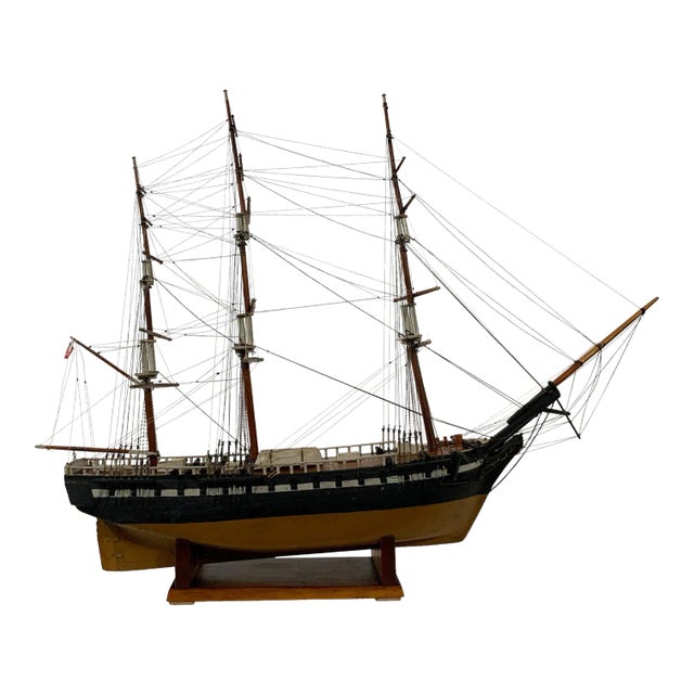 Antique American Ship Model, circa 1910 For Sale