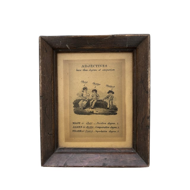 Set of 5 Antique English Regency Era Framed Grammar Prints, Circa 1800–1830 For Sale - Image 9 of 11