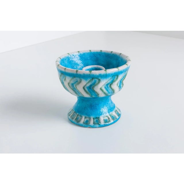 Gambone Candle Holder, a continuation of different tribal patterns with drip tray. Original retail stickers underside with...