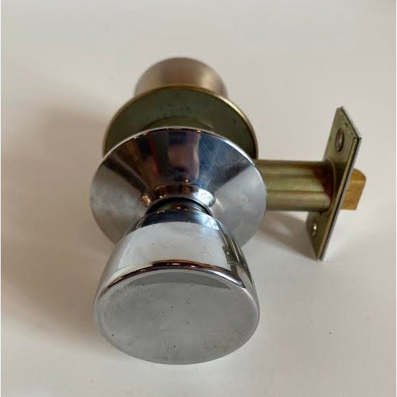 Mid-Century Modern 1960s Mid-Century Modern Satin Bronze/Chrome Split Finish Skillman Passage Doorset For Sale - Image 3 of 9