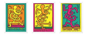 Montreux Jazz Festival Posters by Keith Haring, 1983, Set of 3