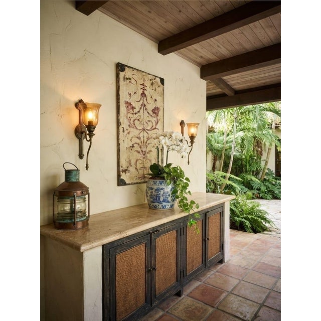 Wood Vintage Neoclassical-Style Painted Wooden Wall Panel For Sale - Image 7 of 12
