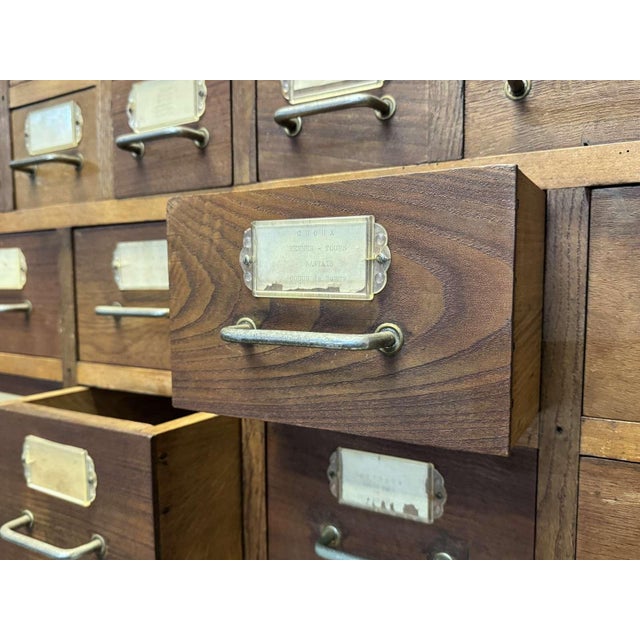 Large Seed Merchants Cabinet, 1950s For Sale - Image 17 of 18