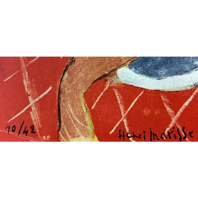Figurative Henri Matisse “Danseuse Assise Sur Une Table” 1942 Lithograph – Limited Edition, Framed For Sale - Image 3 of 5