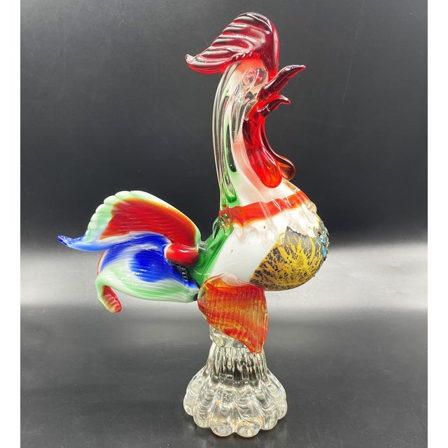Murano Multicolored Rooster Sculpture, 1960s For Sale - Image 15 of 18