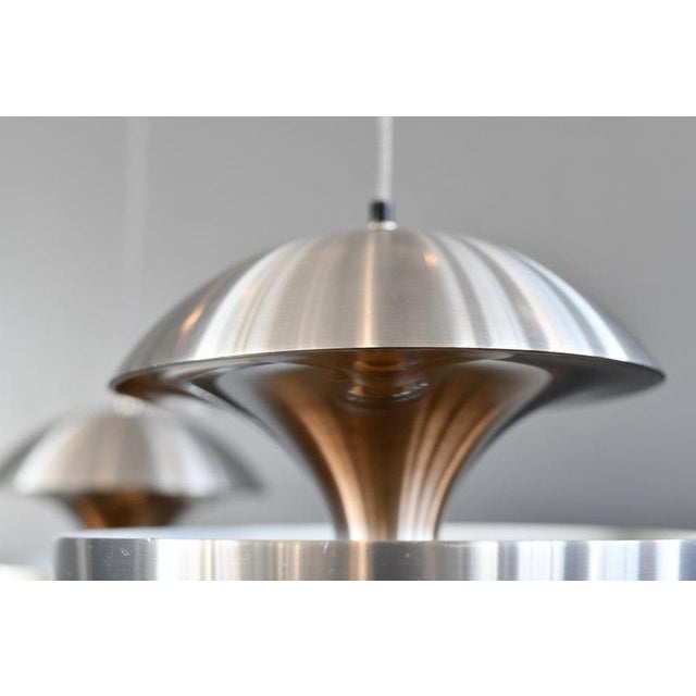 Black UFO Pendant Lights by Bertrand Balas for Raak Amsterdam, 1970s, Set of 2 For Sale - Image 8 of 13