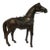 Vintage Mid Century Leather Clad Horse Figurine W/Saddle & Bridle - English Equestrian For Sale