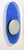 Metal Blue Glass Mirror attributed to Ettore Sottsass for Santambrogio & De Berti, Italy, 1950s For Sale - Image 7 of 8
