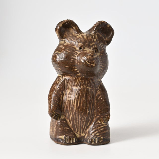 Danish Stoneware Bear Figurine from Rath, 1980s, in Flawless conditions. Designed 1980 to 1989 I have official proof of...