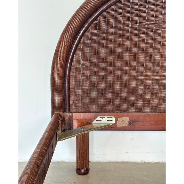 Roberti Rattan Double Bed, 1970s For Sale - Image 6 of 14