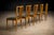 1950s Set of 5 Dining Chairs in Caviuna Wood & Fabric, Giuseppe Scapinelli, 1950s - Lot 706 For Sale - Image 5 of 10