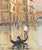 Cream Mid-Century Italian Venice Canal Oil Paintings Signed DeVity - Pair For Sale - Image 8 of 17