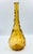 Vintage Italian Empoli amber glass genie bottles missing their original stoppers function beautifully as retro bud vases,...