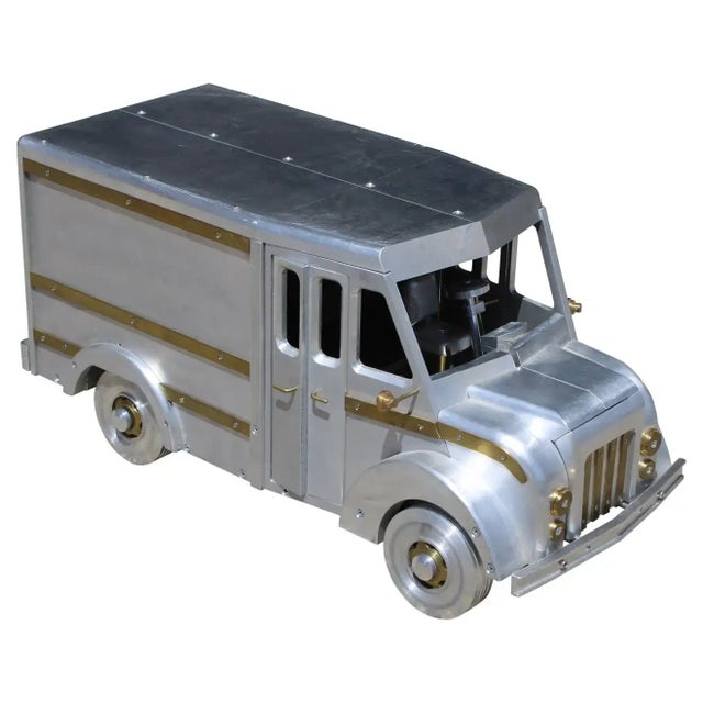 1990s Studio Made Aluminum and Brass Truck For Sale - Image 12 of 12