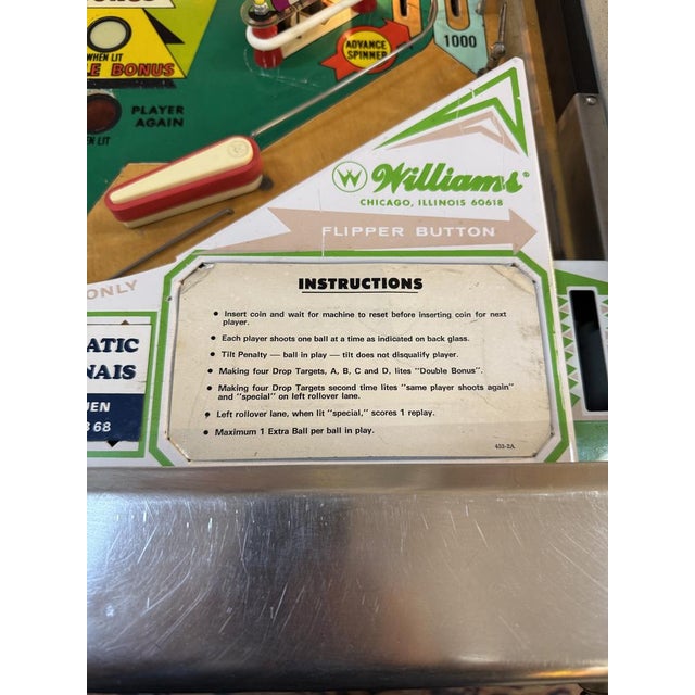 Starpool Pinball Machine from Williams, 1974 For Sale - Image 9 of 11