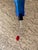 1970s Blenko Blue Crackle Glass Hummingbird Feeder - Rare For Sale In Santa Fe - Image 6 of 9