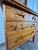 Mid 20th Century Mid 20th Century Pine Dresser With Beveled Mirror and Sculptural a-Frame Wooden Pulls For Sale - Image 5 of 10