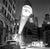 Skyjecting February 1960: An image of a eye is projected onto a building at New York by a skyjector. (Photo by F. Roy...